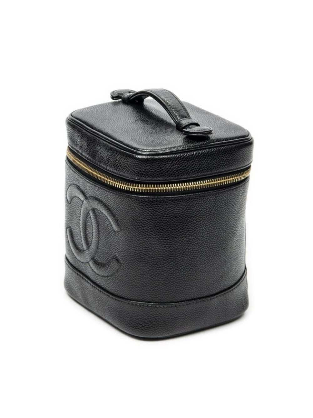 Chanel Timeless Shawl Vanity Case Black Caviar Leather - Picture 2 of 10